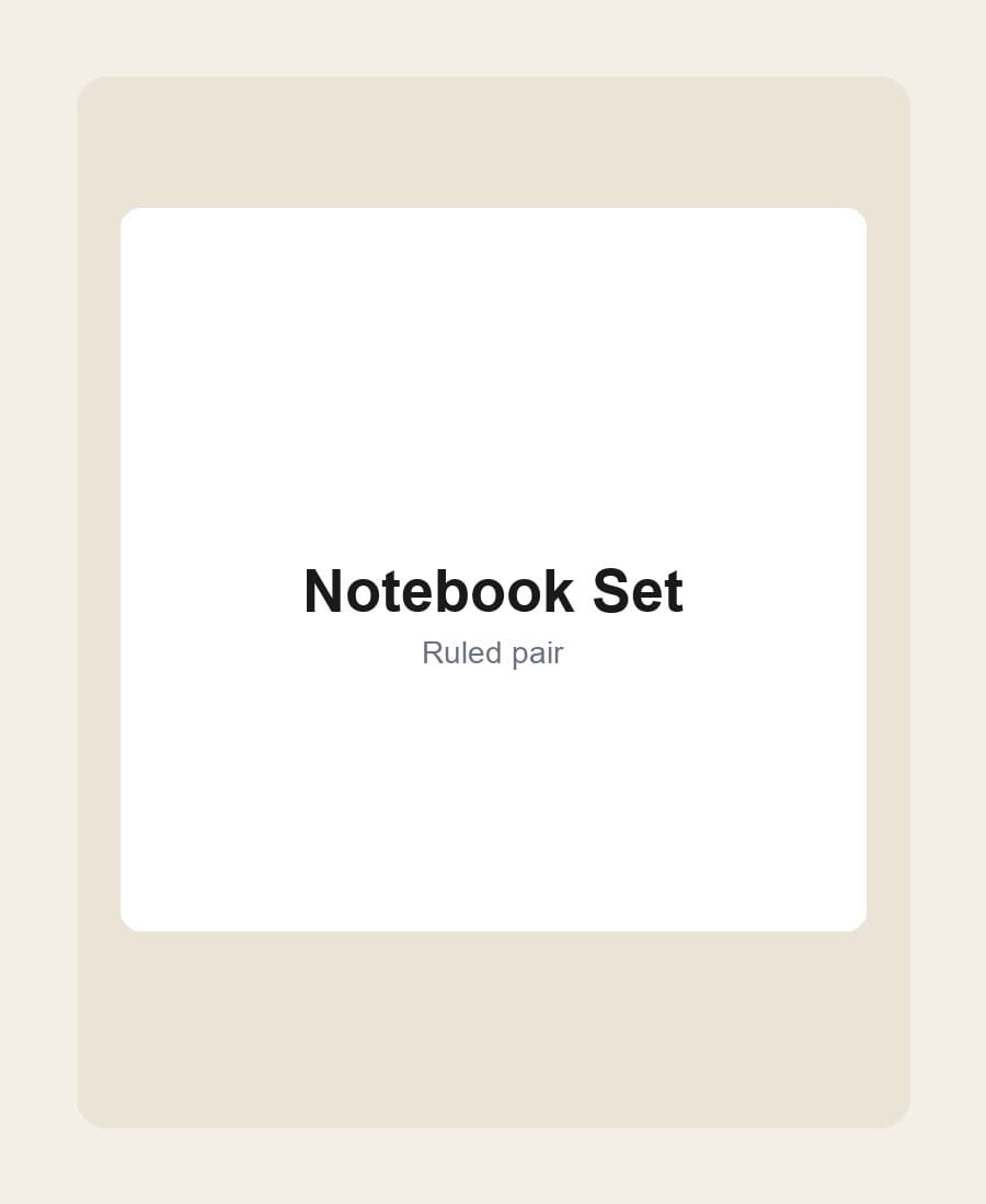Notebook Set